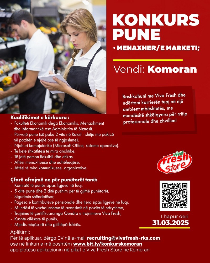Menaxher/e Marketi